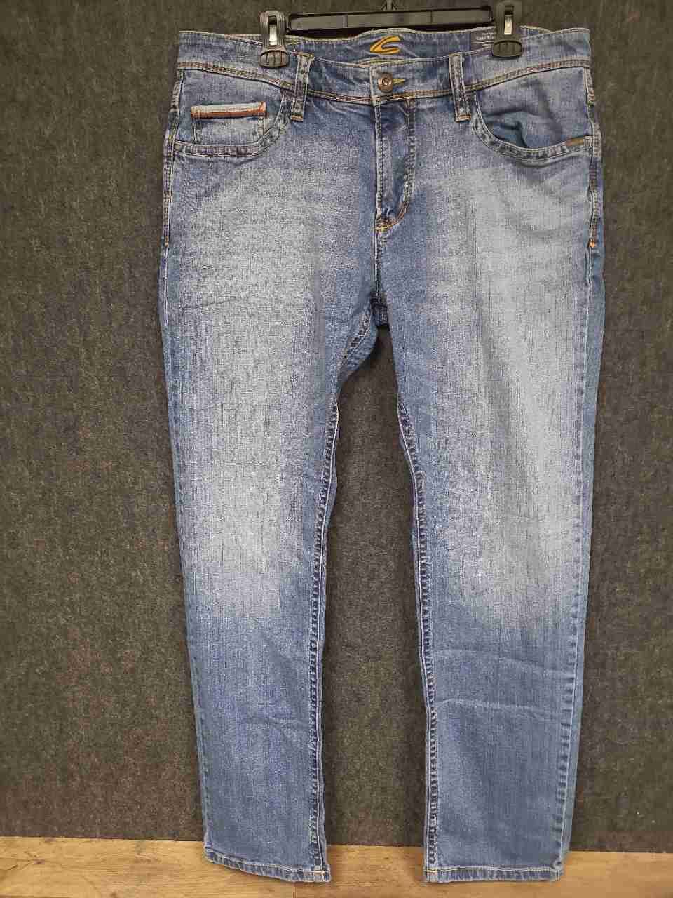 Camel Active Men's Hudson Comfort Fit Blue Wash Stretch Denim Jeans