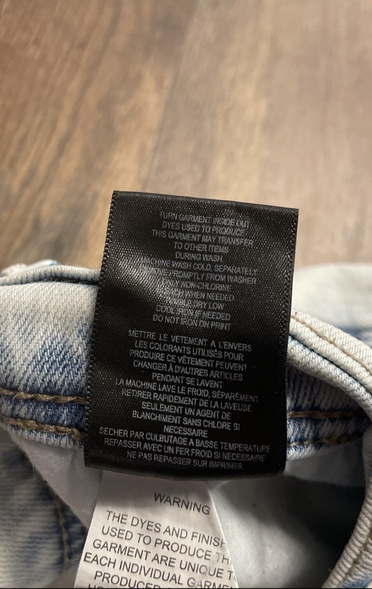 Ninth Hall Men's Ninth Rogue Light Blue Graphic Distressed Denim Jeans Sz 33