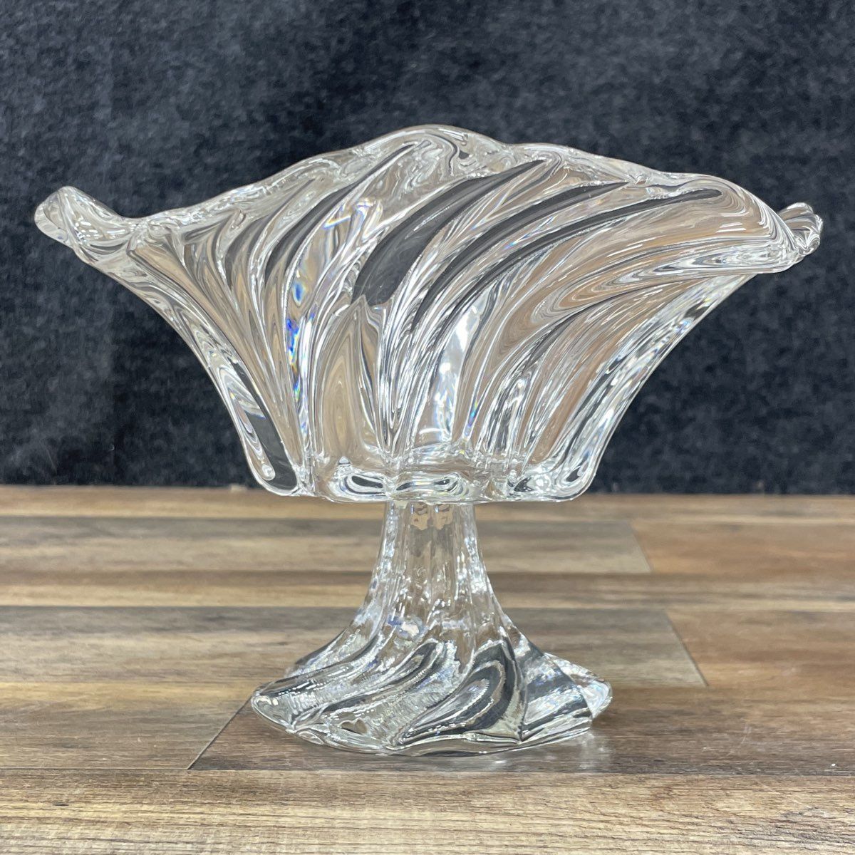 Vintage-Mikasa-Style Footed Crystal Dish