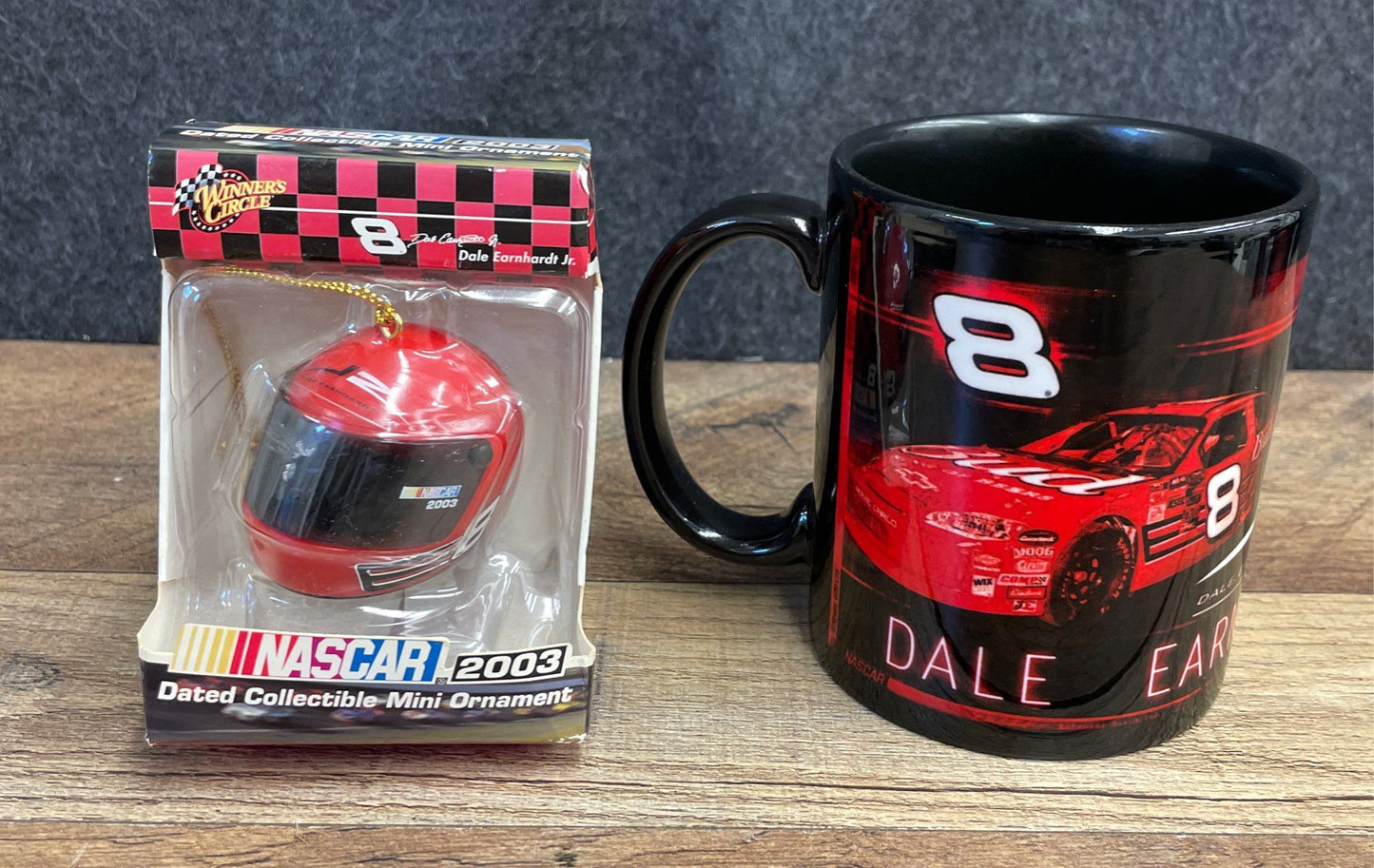 Dale Earnhardt Jr. #8 Budweiser Merchandise Lot of 3 Clock Mug 2003 Ornament