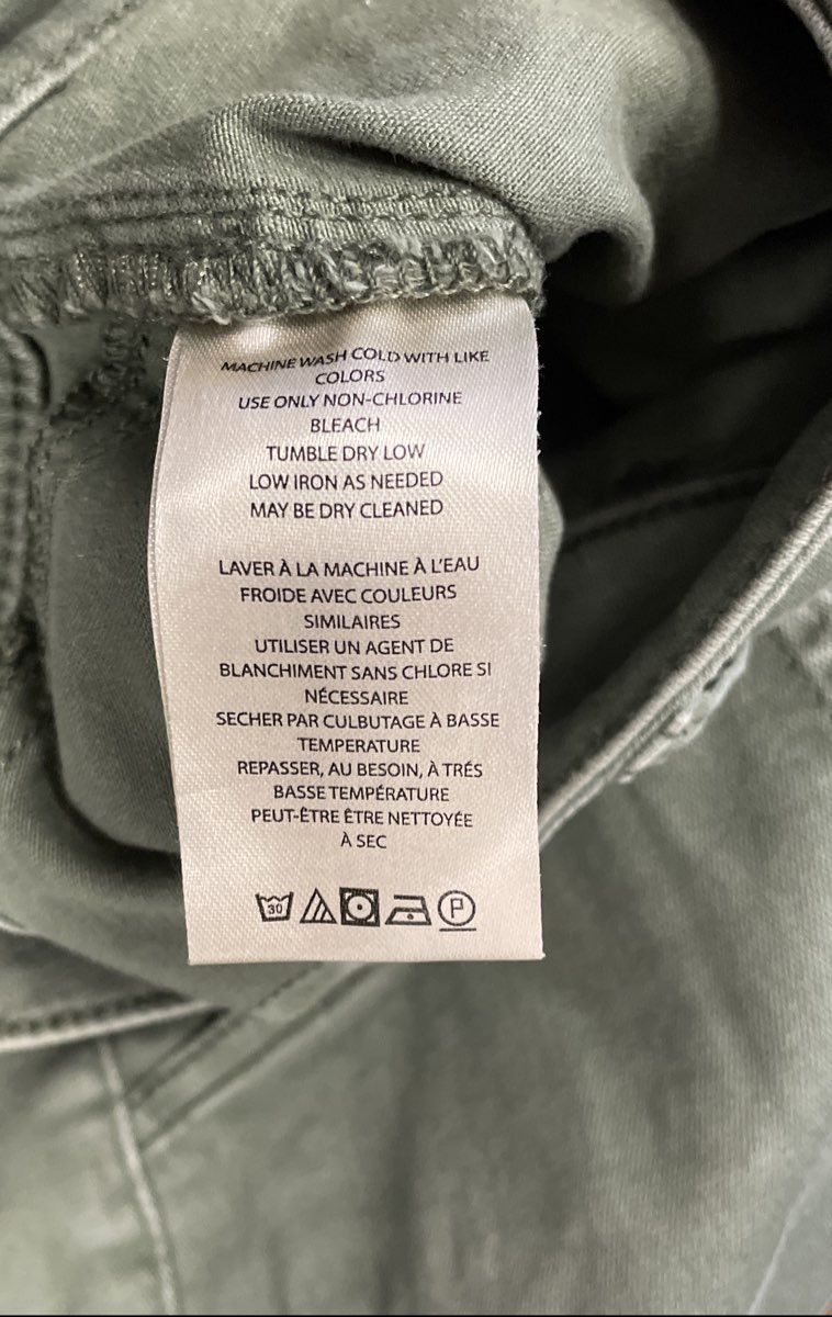 Pilcro Women's Olive Green High Rise Utility Patch Pocket Pants Size 27