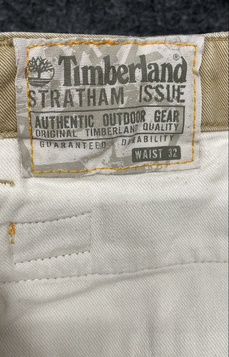 Timberland Men's Stratham Issue Beige Cargo Shorts Authentic Outdoor Gear Sz 32