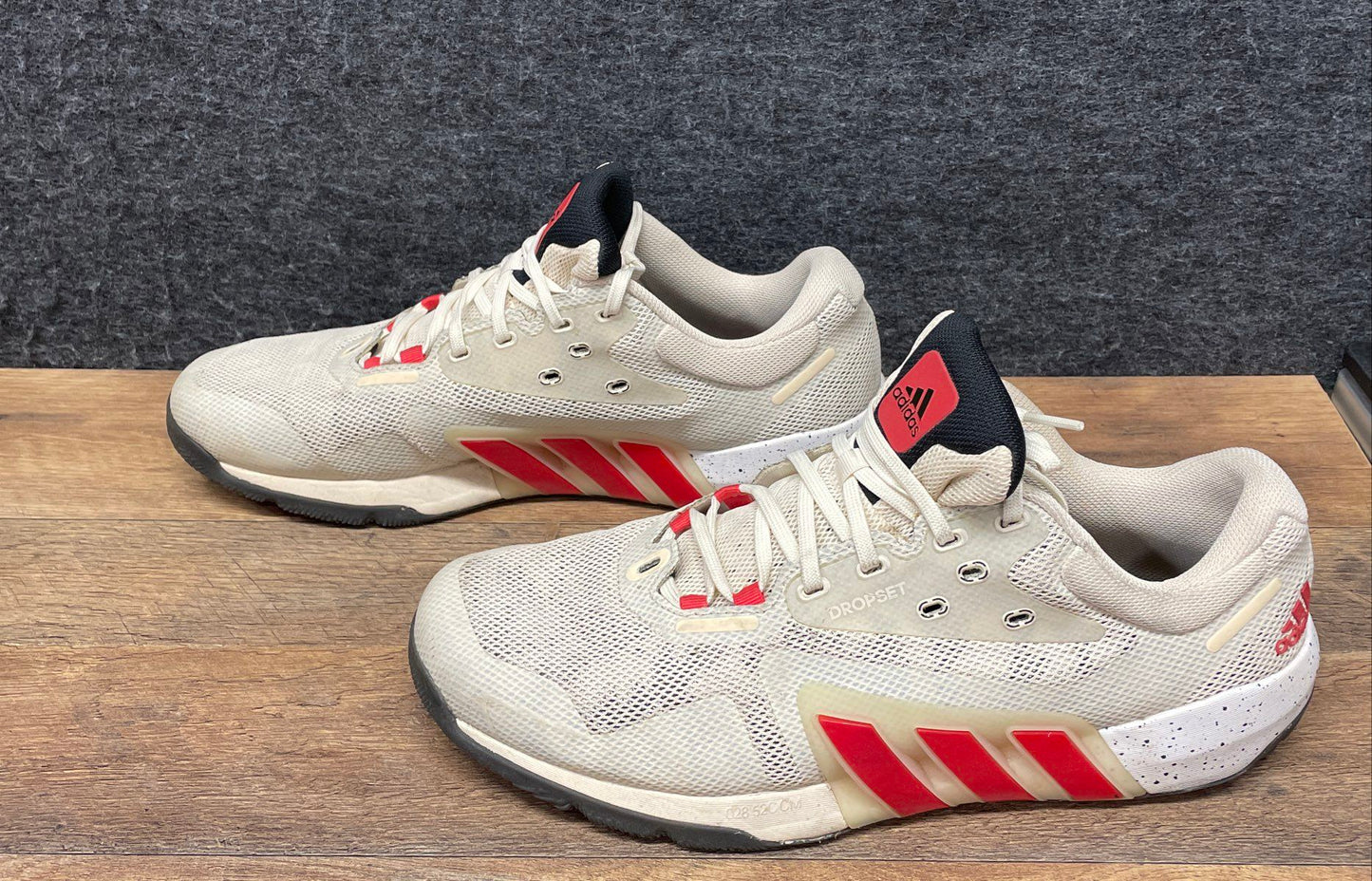 Adidas Dropset Training Off White Red Black Mens Sneakers Size 13