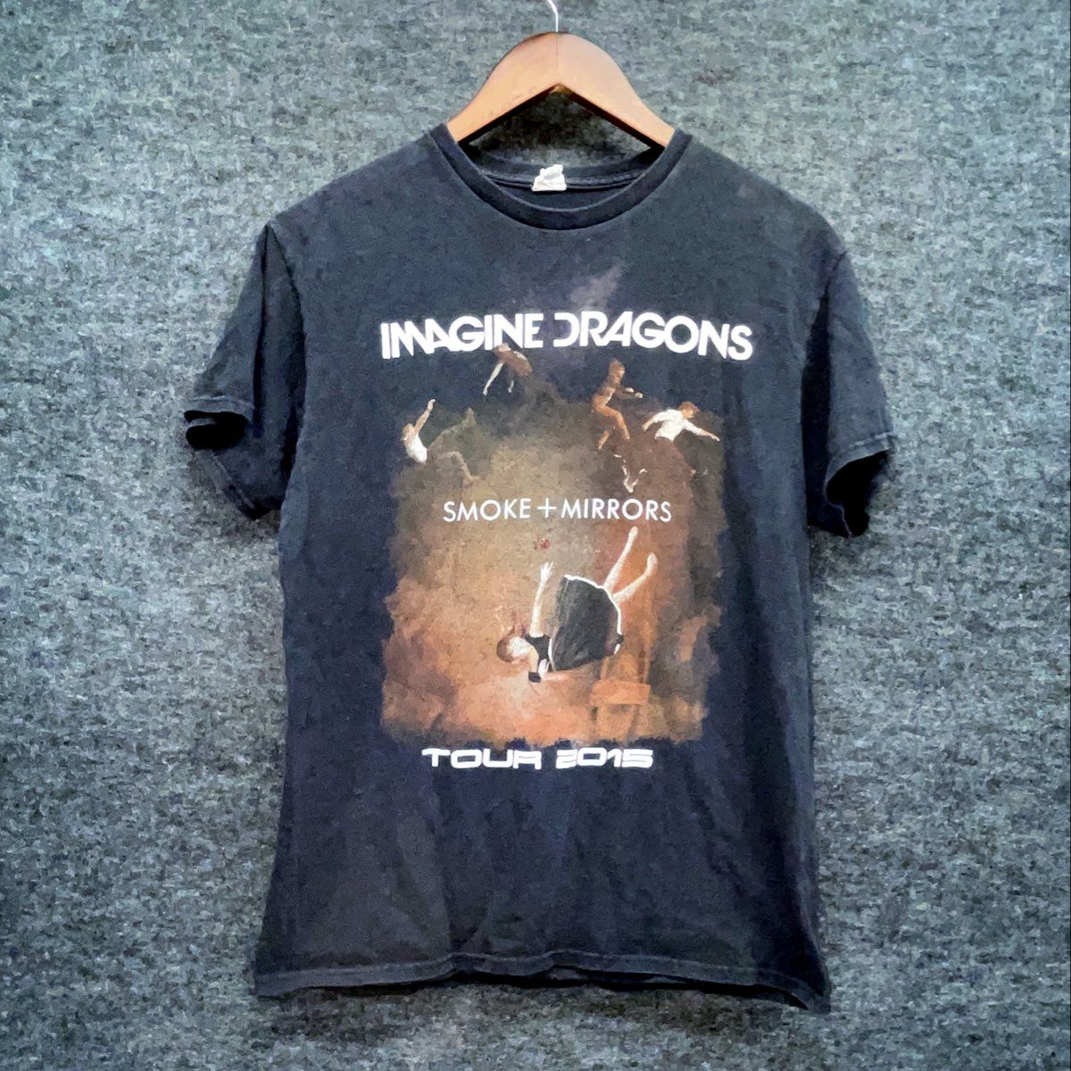 Imagine Dragons Smoke + Mirrors Tour 2015 T-Shirt North American Dates Sz M