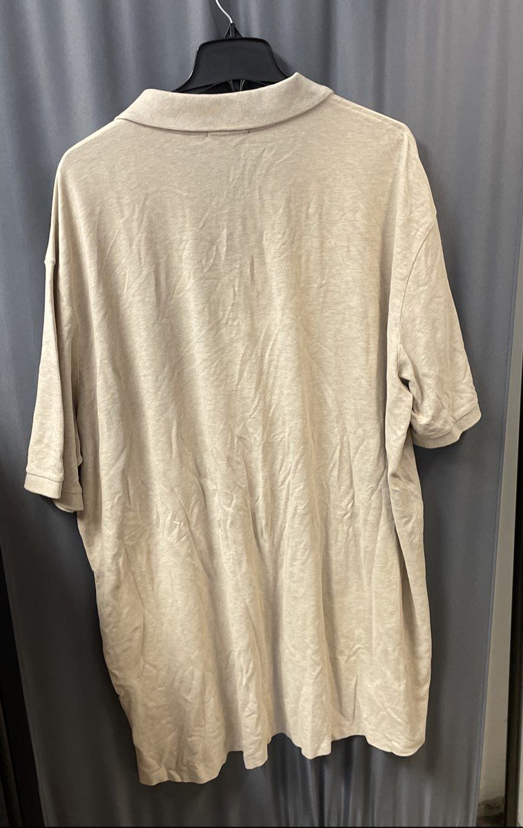 Polo Ralph Lauren Men's Beige Short Sleeve Pique Cotton Polo Shirt Sz 4LT