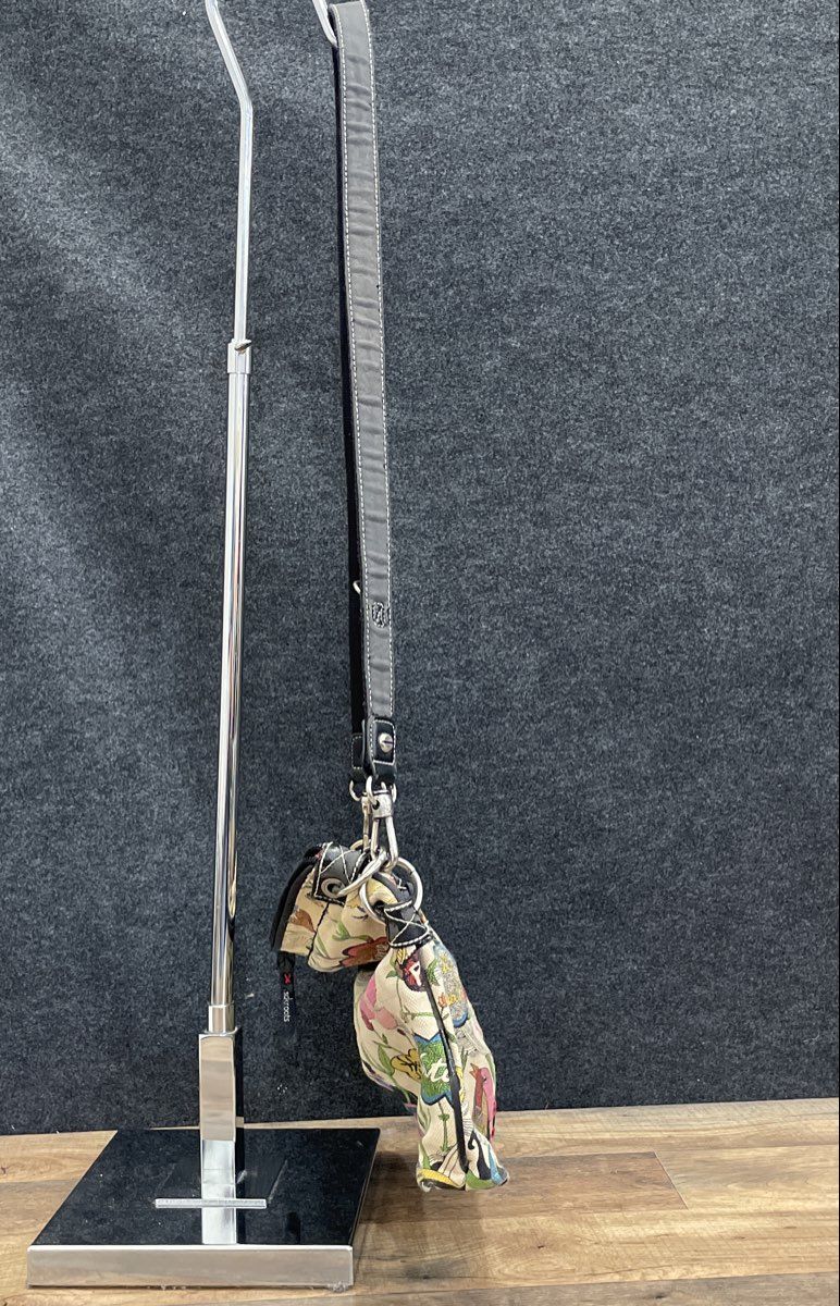 Sakroots Tan Nature Bird Print Canvas Crossbody Bag Peace Nature Patches