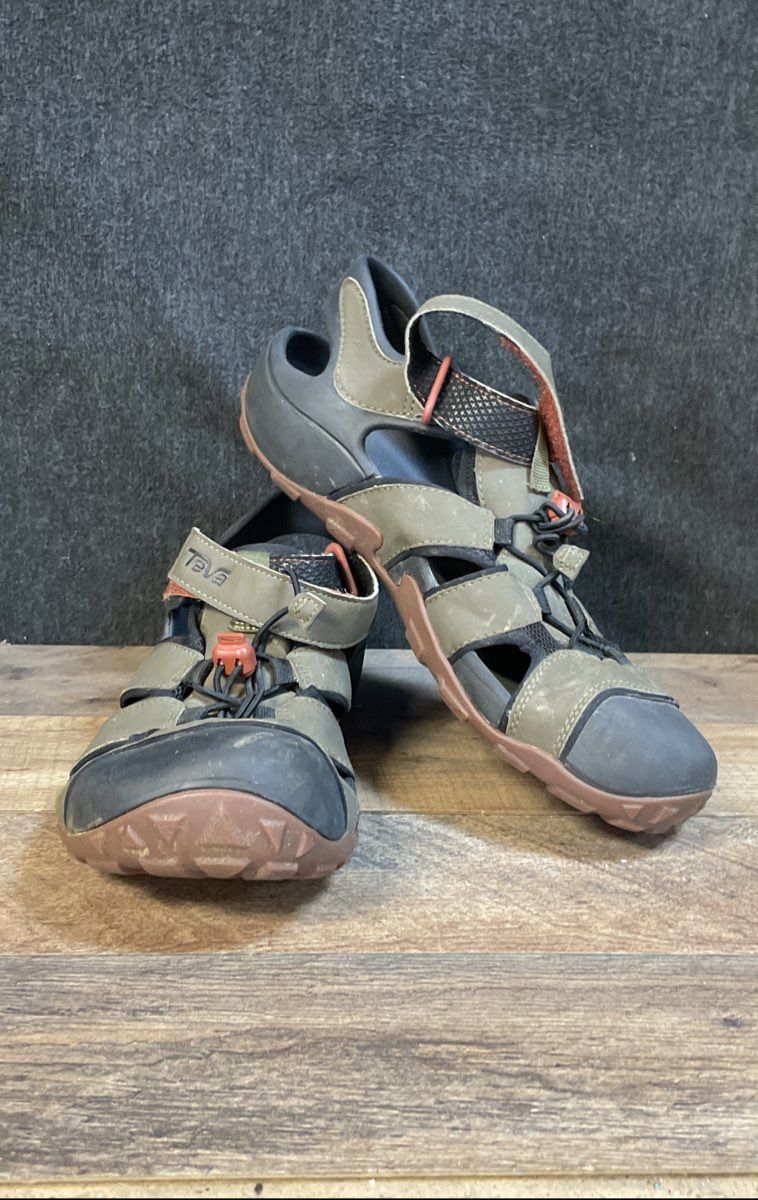 Teva Outflow CT Olive Green Black Waterproof Hiking Sport Sandals Size 11