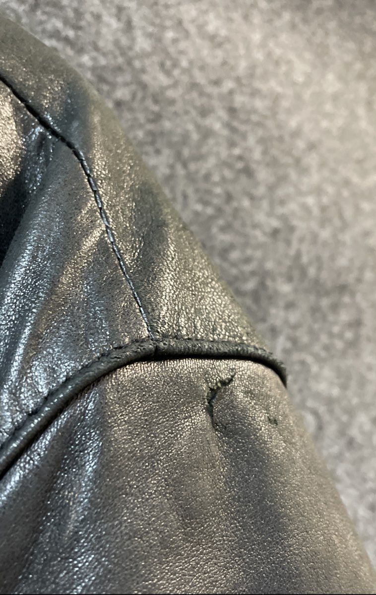 Pronto Uomo Men's Black Genuine Lambskin Leather Full Zip Car Coat Jacket Sz M