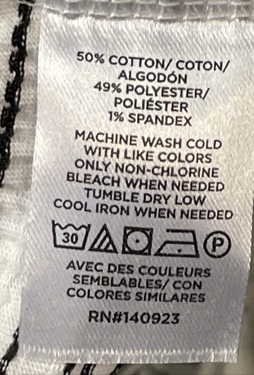 NWT Loft Women's White Striped Smocked Flutter Sleeve Blouse Top Sz L