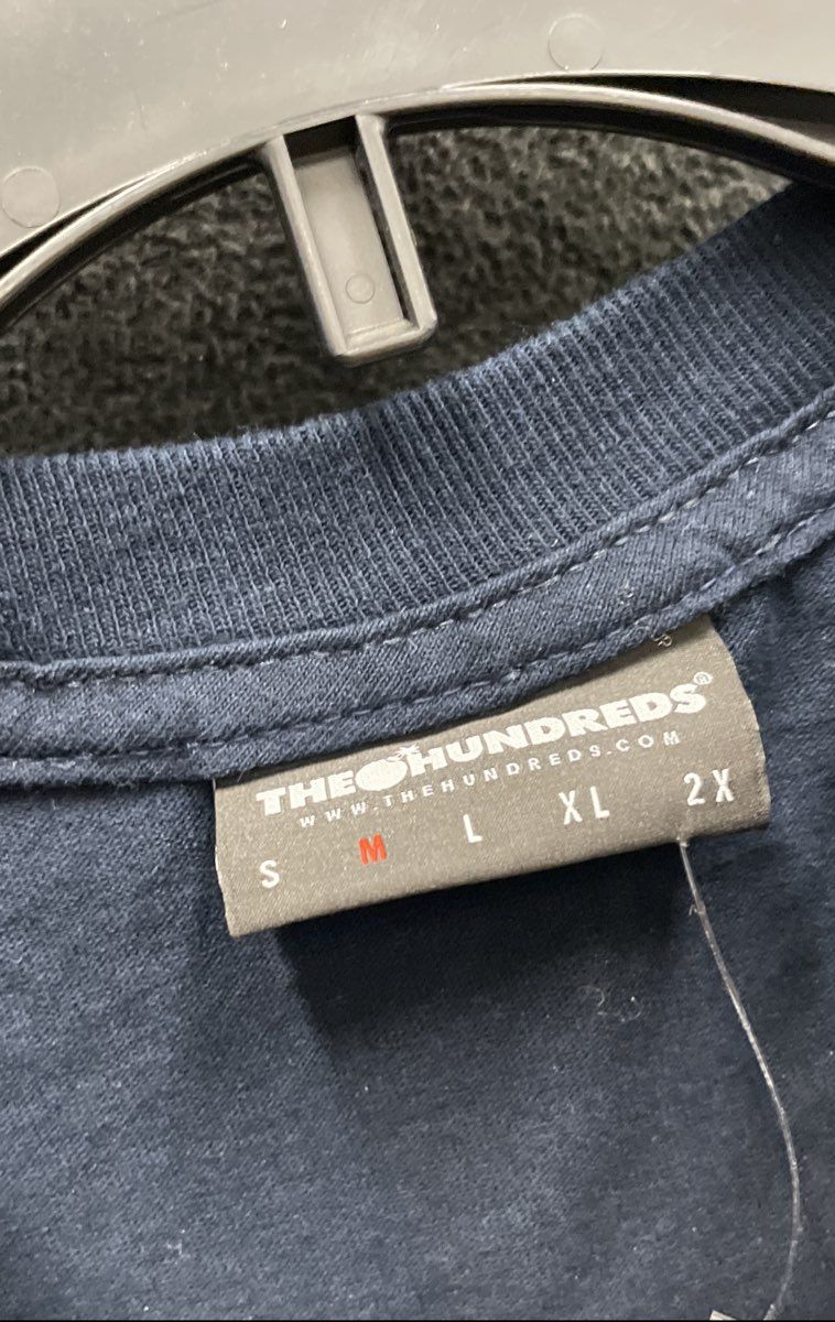 The Hundreds x Lee Men's Navy Graphic Long Sleeve T-Shirt Cowboy Buffalo Sz M