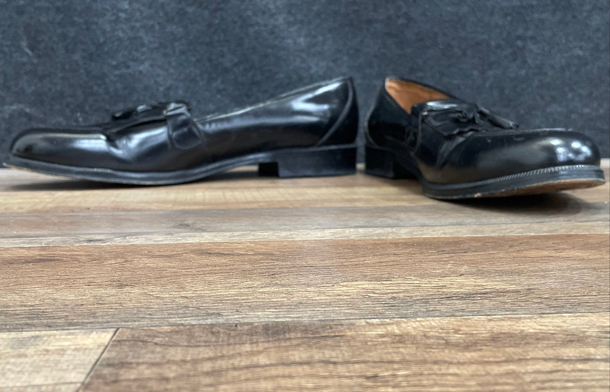 Embassy Black Leather Kiltie Tassel Loafers Dress Shoes Men's Size 12 D