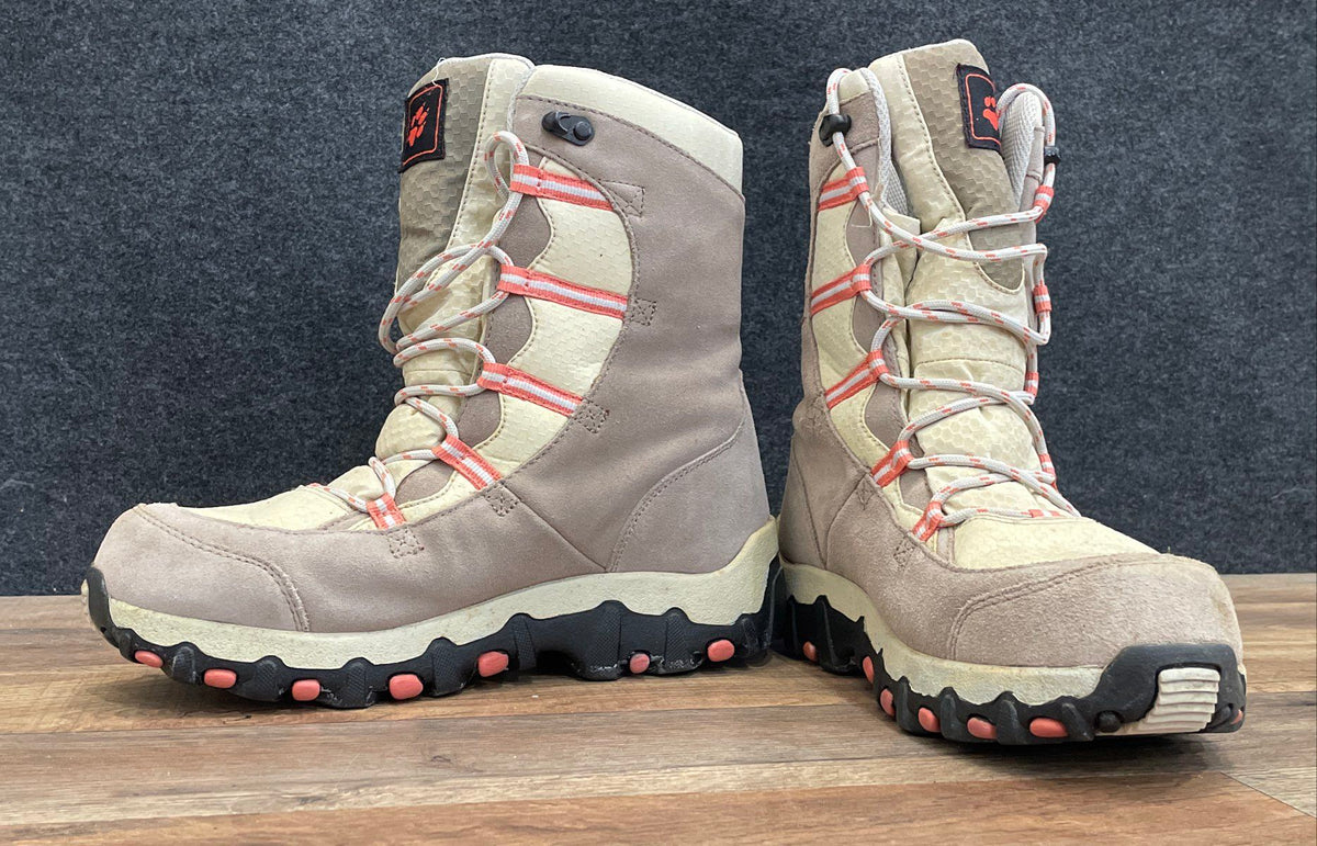 Jack Wolfskin Texapore Winter Hiking Boots Tan Orange Size 9