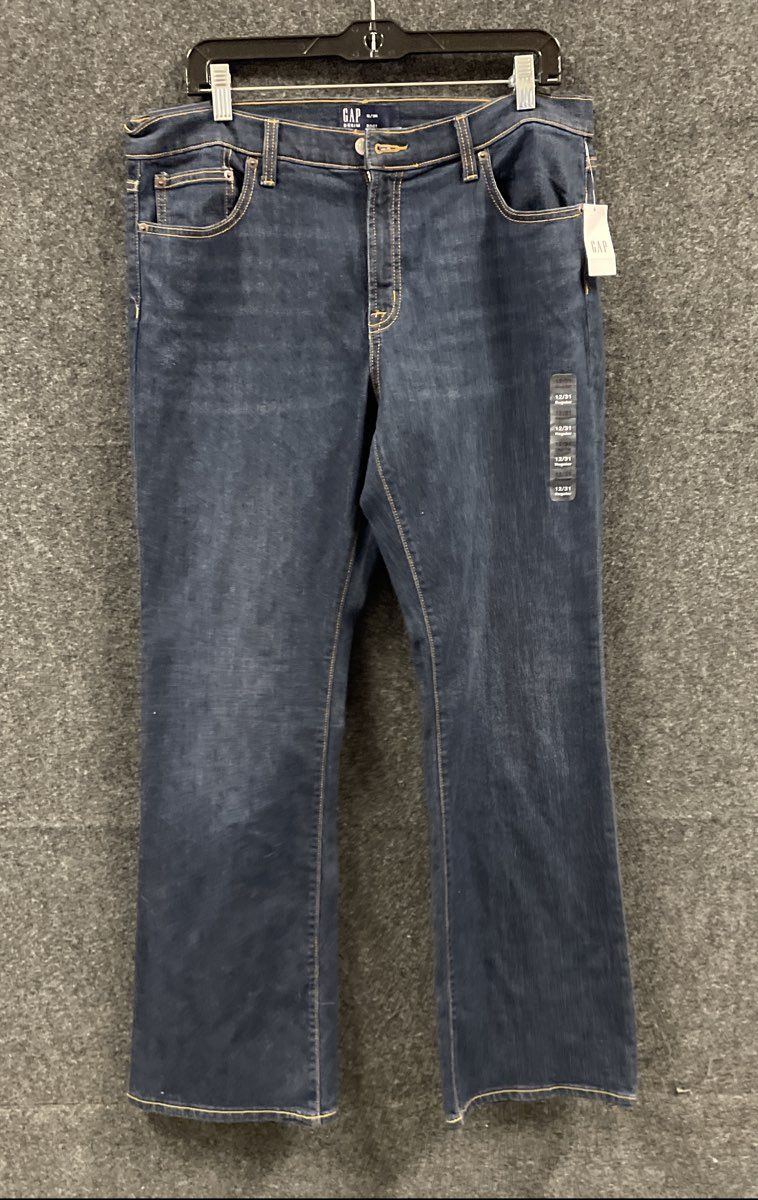 GAP Women's Bootcut Jeans Dark Wash Blue Stretch Denim NWT Sz 12/31R