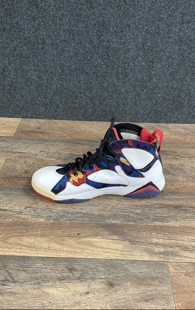 Nike Air Jordan 7 Retro Nothing But Net Sweater White Basketball Shoes Size 8