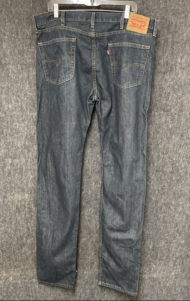 Levi's Men's 502 Regular Taper Jeans Dark Wash Indigo Blue Denim Sz 38x38