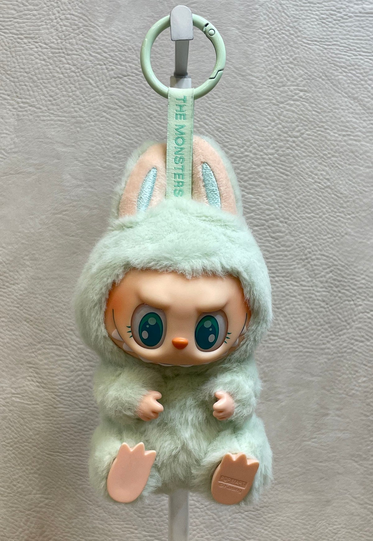 Pop Mart Labubu The Monsters Plush Pendant Figure Mint Green Kasing Lung Loose