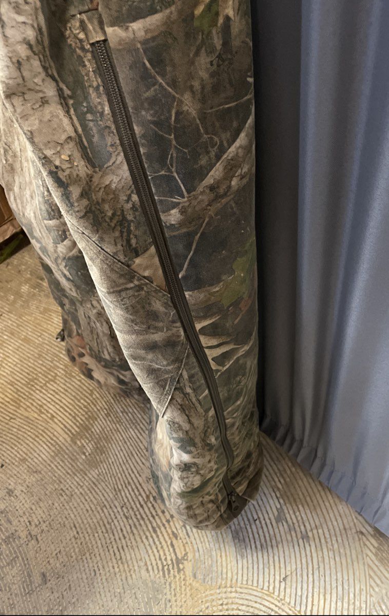 Redhead Men's Silent Hide Insulated Camo Hunting Overalls Bibs True Timber Sz M