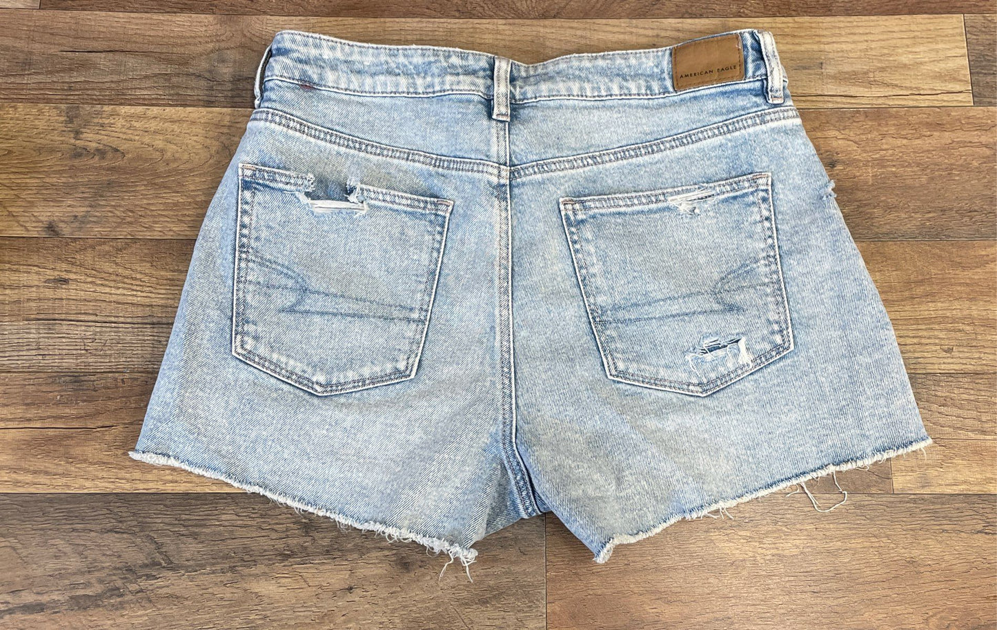 Lot of 3 American Eagle Women's Denim Shorts Blue Distressed High Rise Sz 8 NWT