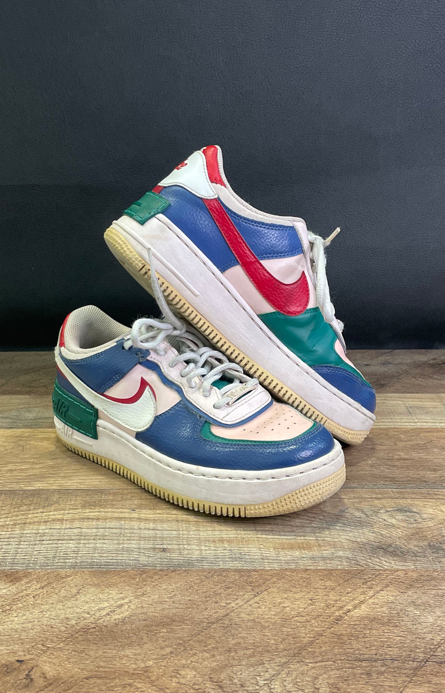 Nike Air Force 1 Shadow Mystic Navy Women's Sneakers Size 7.5 COA