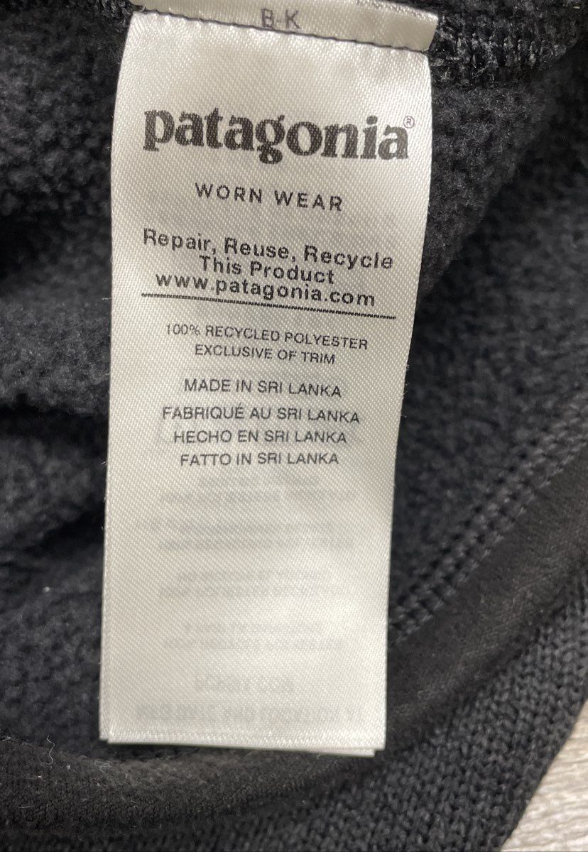 Patagonia Men's Better Sweater 1/4 Zip Fleece Black Zachary Piper Logo Sz M