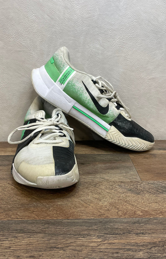 Nike Court Air Zoom NXT White Black Spring Green Tennis Shoes Men's Size 10.5