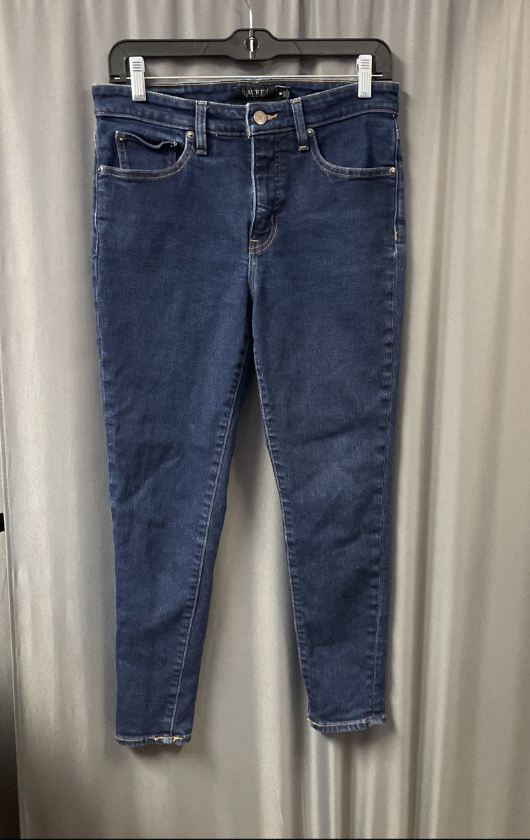 Lauren Ralph Lauren Women's Dark Wash Skinny Jeans Stretch Petite Sz 6P
