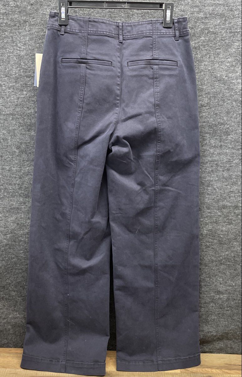 Universal Thread Women's Navy Blue Seam Detail Wide Leg Pants Sz 4 NWT