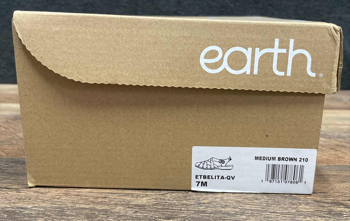 Earth Origins Etbelita-QV Blue Thong Slide Sandals Women's Size 7