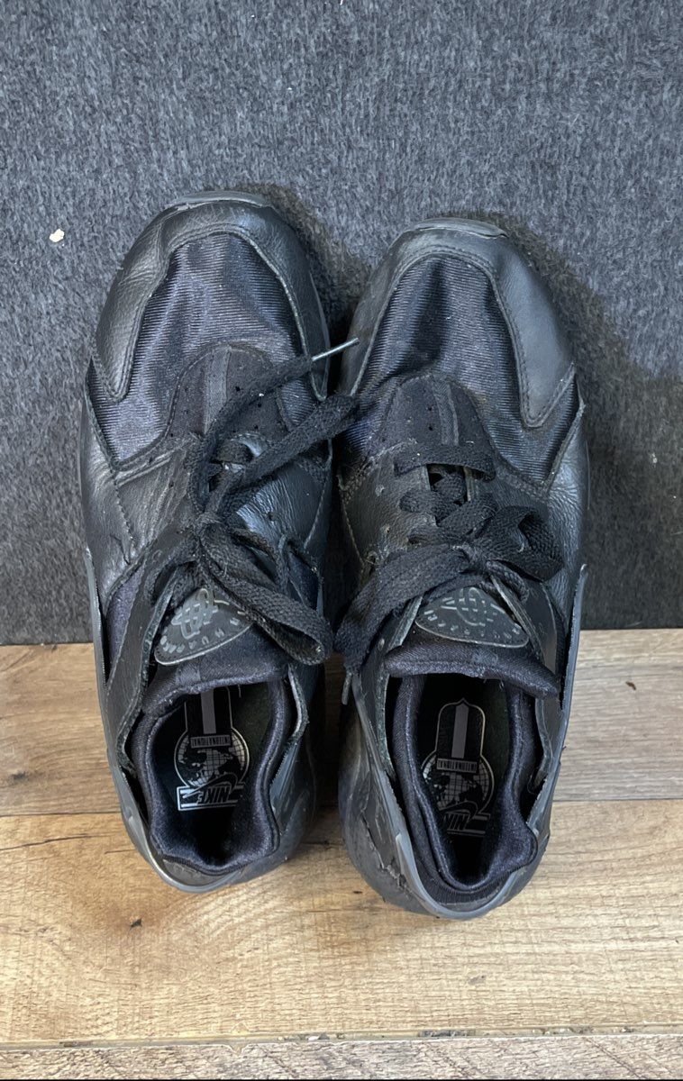Nike Air Huarache Triple Black All Black Men's Lifestyle Sneakers Size 8