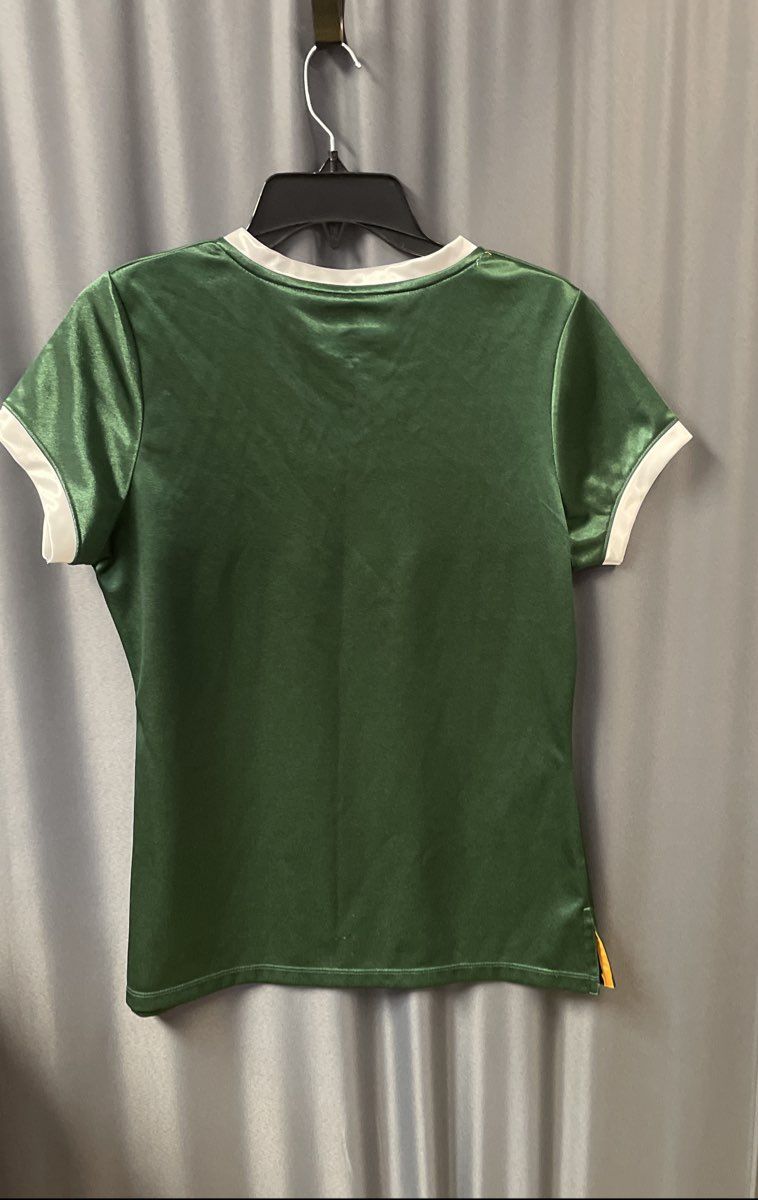 NFL Team Apparel Women's Green Bay Packers Green Lace-Up Top Sz M