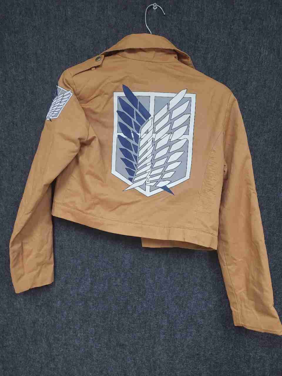 Xinghedongman Attack on Titan Scout Regiment Cosplay Jacket Tan M