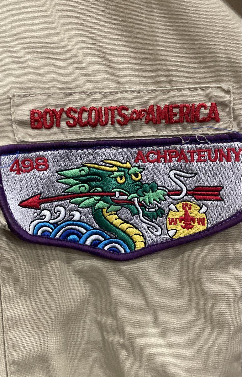 BSA Boy Scouts of America Youth XL Uniform Shirt Eagle Scout OA Sash NCAC Patch