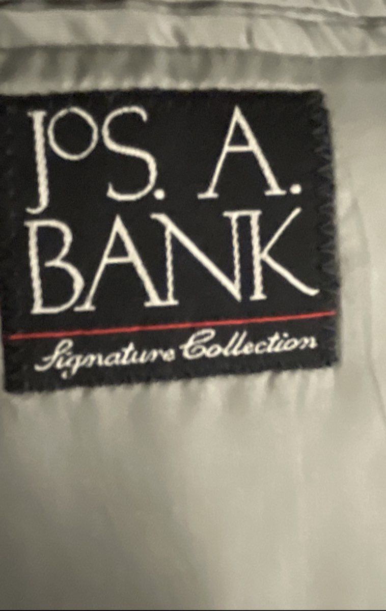Jos. A. Bank Men's Gray Signature Collection 100% Wool Suit 2-Button Sz 48L