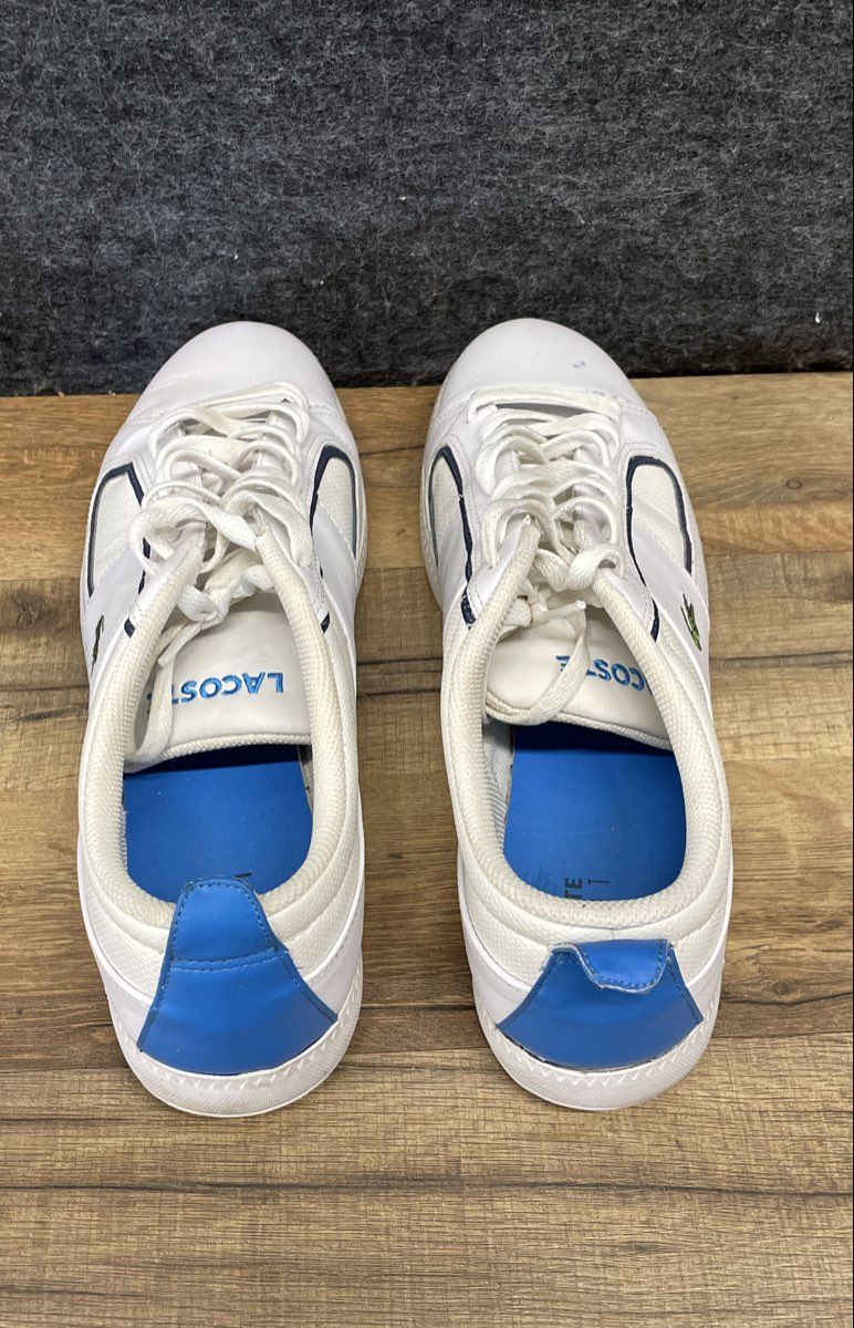 Lacoste Observe 2 MS SPM White Navy Blue Men's Lifestyle Sneakers Size 12