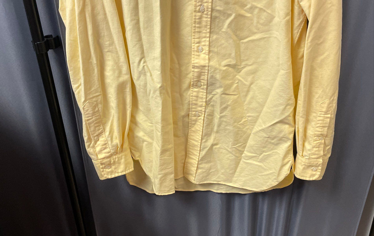 Ralph Lauren Men's Yellow Classic Fit Oxford Button Down Shirt Sz M