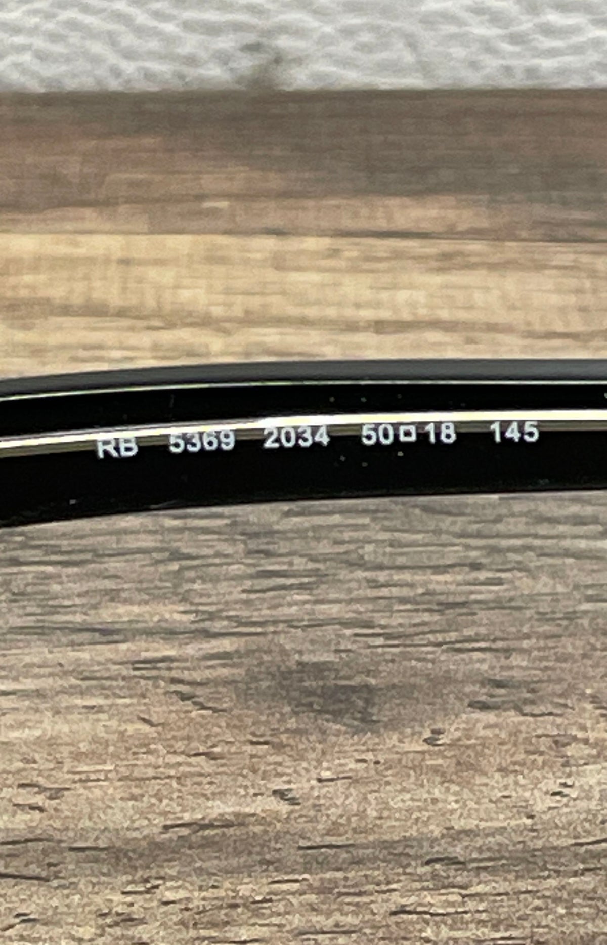 Ray-Ban Unisex RB 5369 2034 Eyeglasses Black Clear Frames Sz 50-18-145