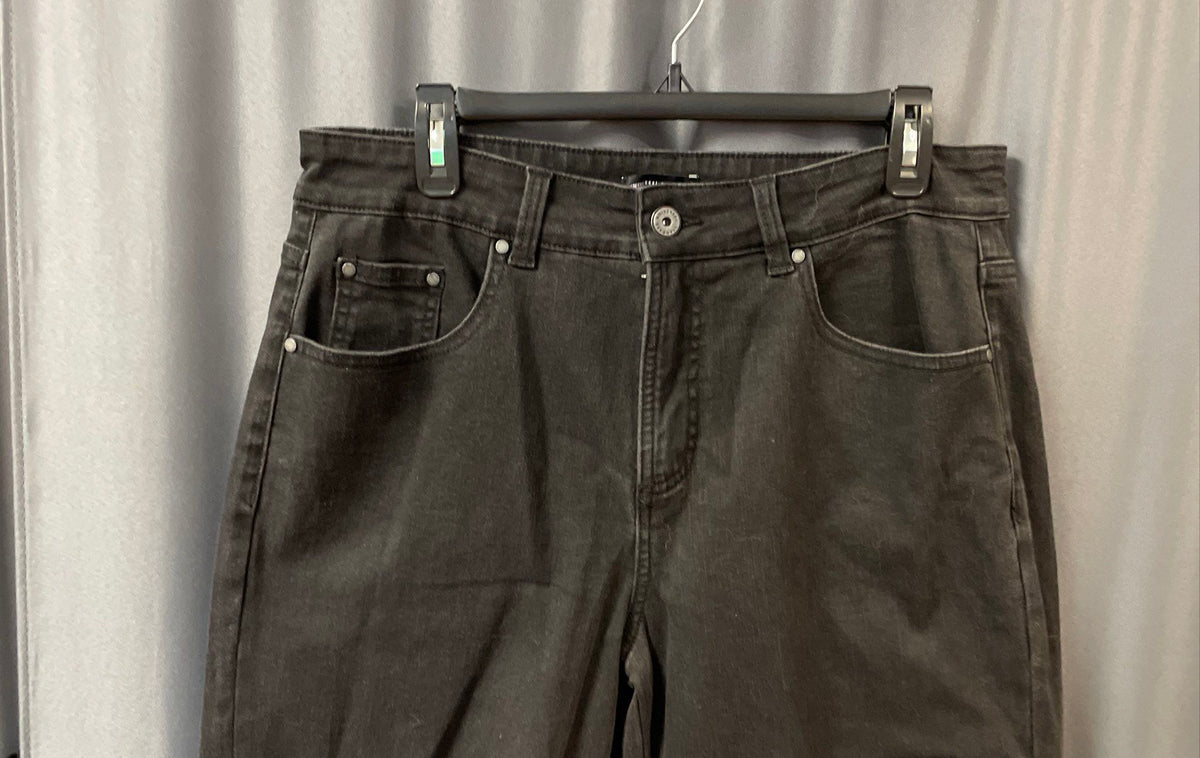 Universal Standard Women's Black Straight Leg Stretch Jeans Sz 12