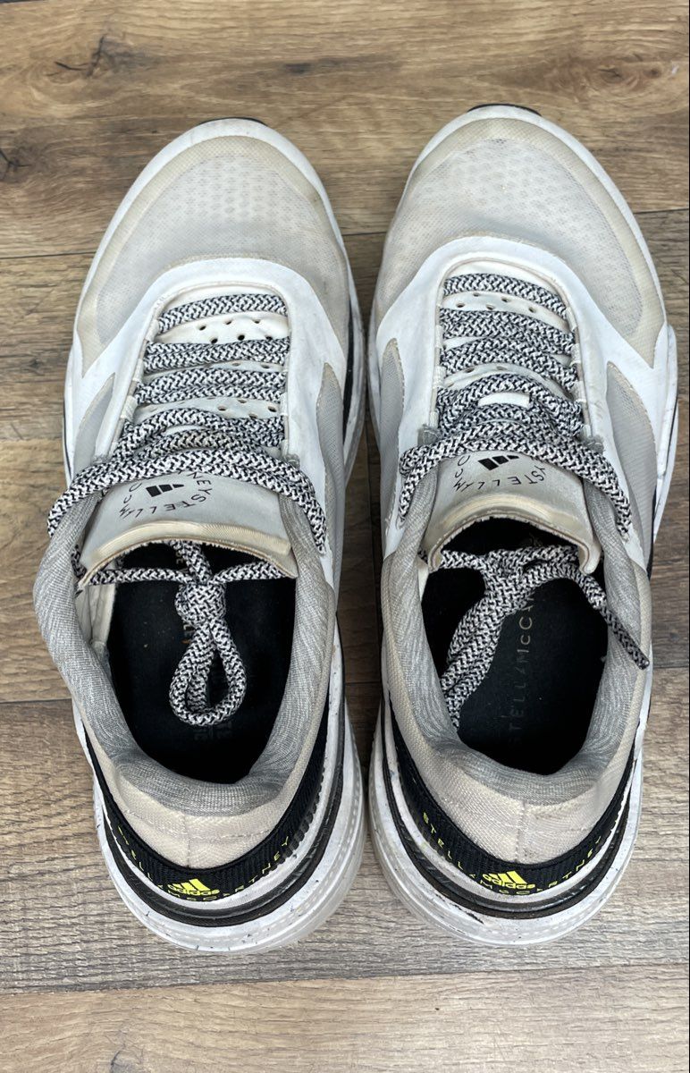 adidas by Stella McCartney Earthlight White Black Women's Running Shoes Size 8.5