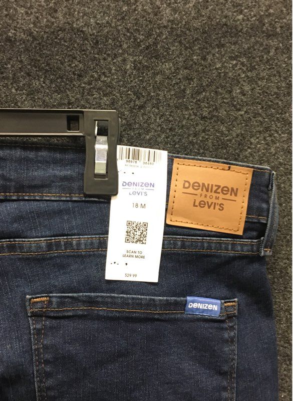Denizen from Levi's Women's High-Rise Skinny Dark Wash Stretch Jeans Sz 18M NWT