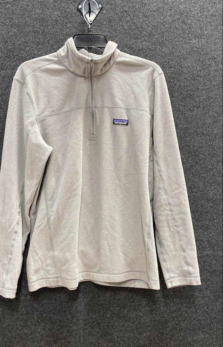 Patagonia Men's Micro D 1/4 Zip Fleece Pullover Gray Size L