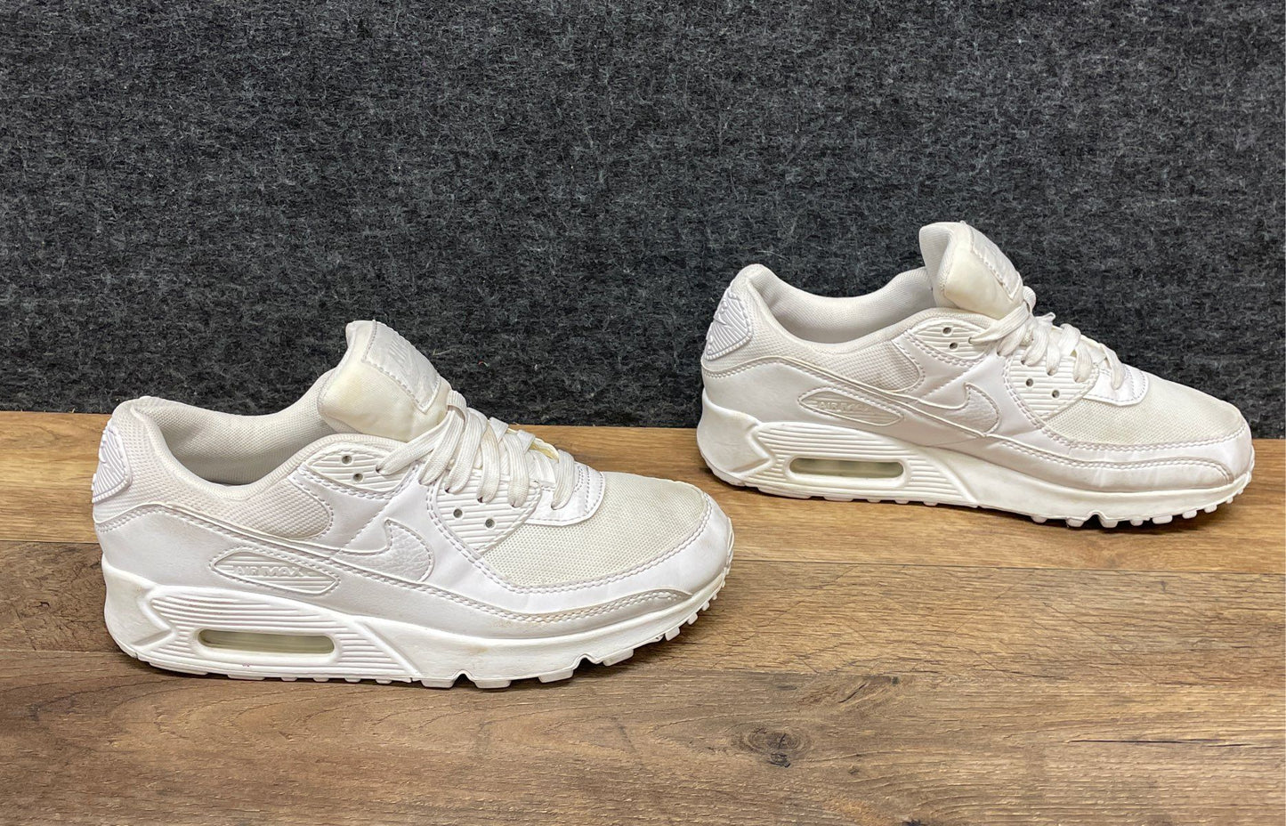 Nike Air Max 90 Triple White Women's Running Shoes Size 8