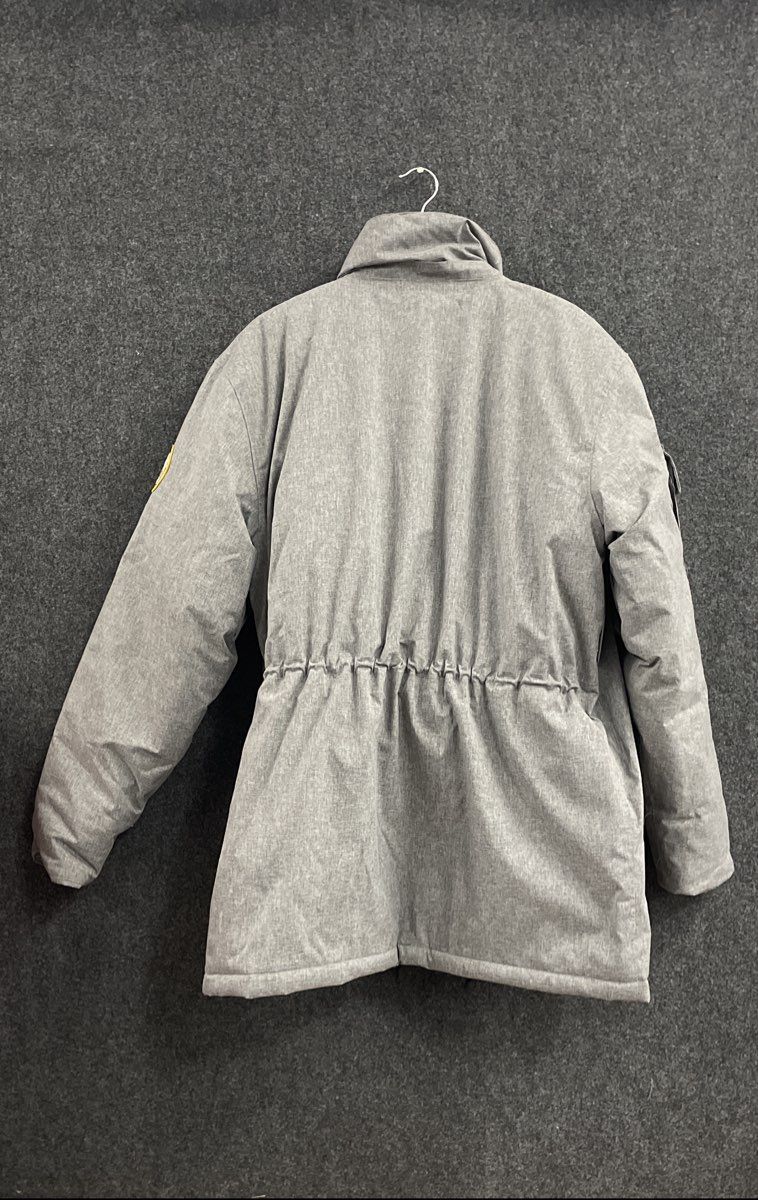 NFL Men's Super Bowl XLVIII NY NJ Gray Parka Jacket Pockets Full Zip Sz M