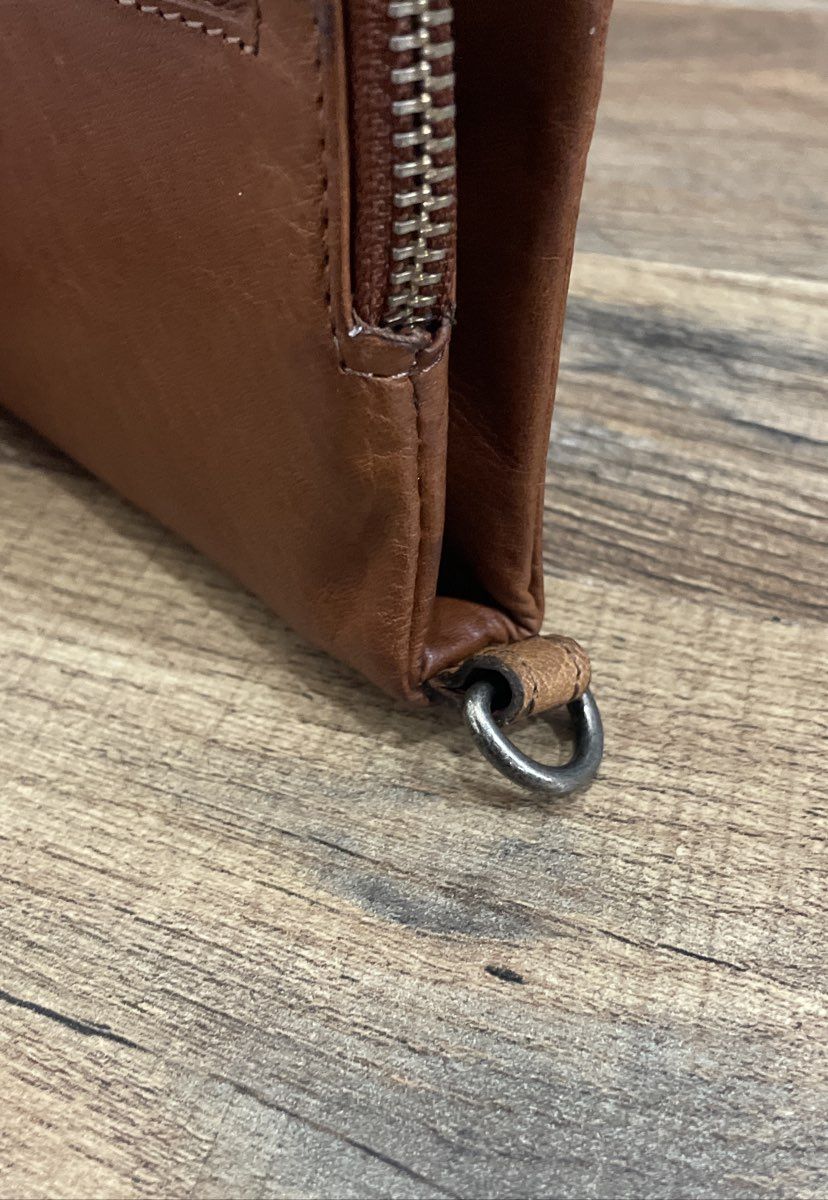 Wild West Los Angeles Brown Leather Bi-Fold Continental Wallet Silver Hardware