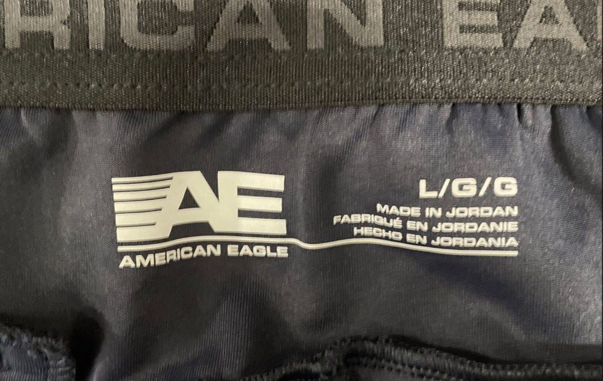 American Eagle Men's Black Paneled Tech Jogger Sweatpants Sz L NWT