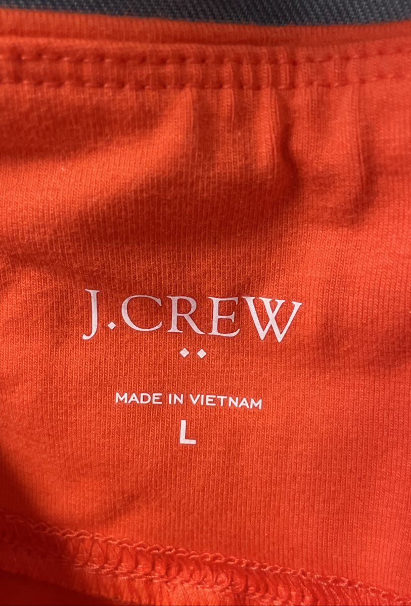 NWT J. Crew Women's Orange Capri Athletic Leggings Size L
