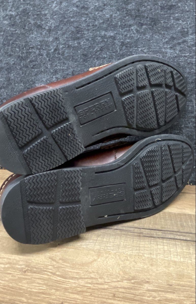 Sperry Top-Sider Dark Brown Leather Tassel Loafer Men's Boat Shoes Size 9
