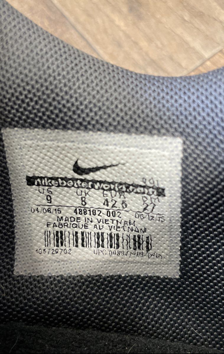 Nike Air Ring Leader Low Cool Grey Black Basketball Shoes Size 9