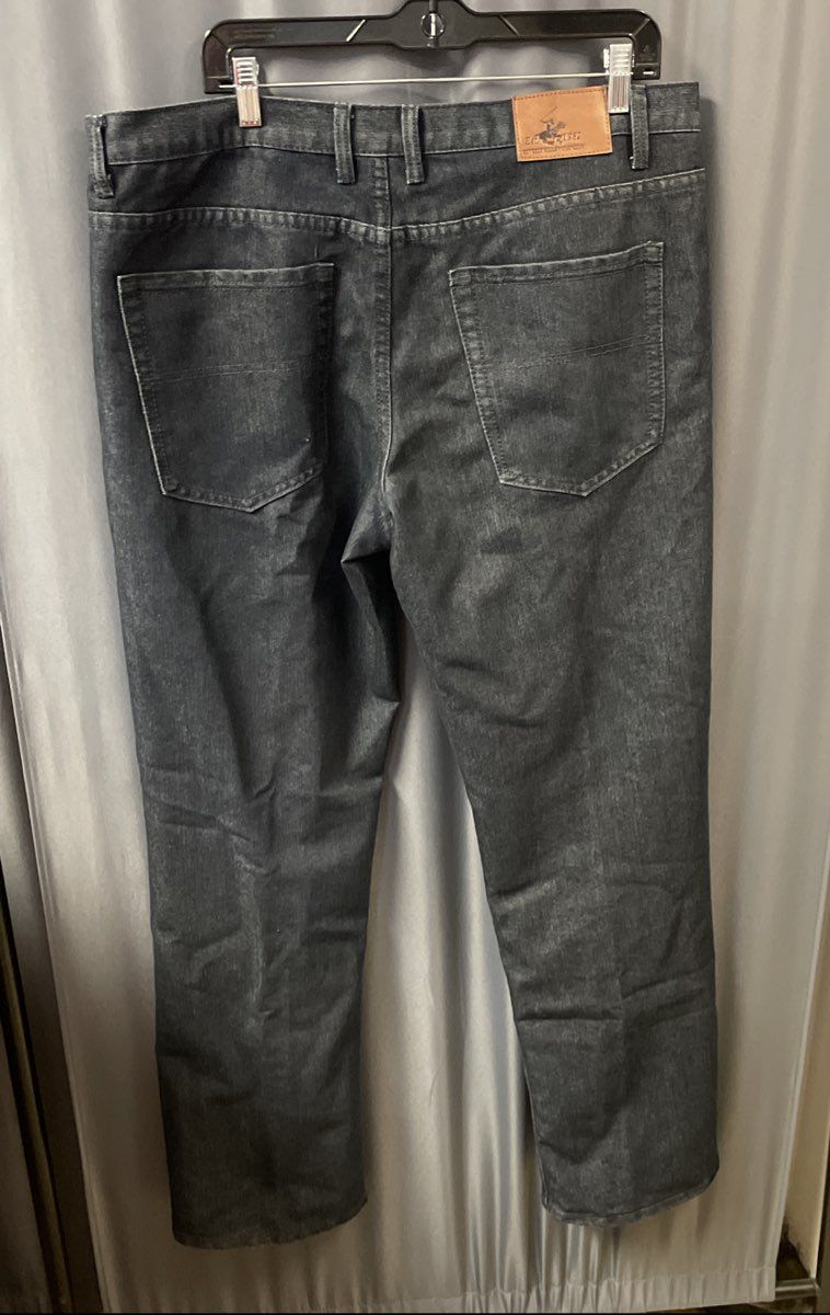 Beverly Hills Polo Club Men's Dark Wash Blue Straight Leg Jeans Sz 36x32