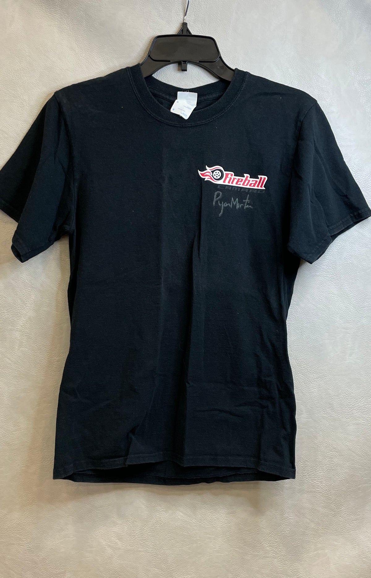 Ryan Martin Signed Fireball Camaro Drag Racing Graphic T-Shirt Port & Co Sz S