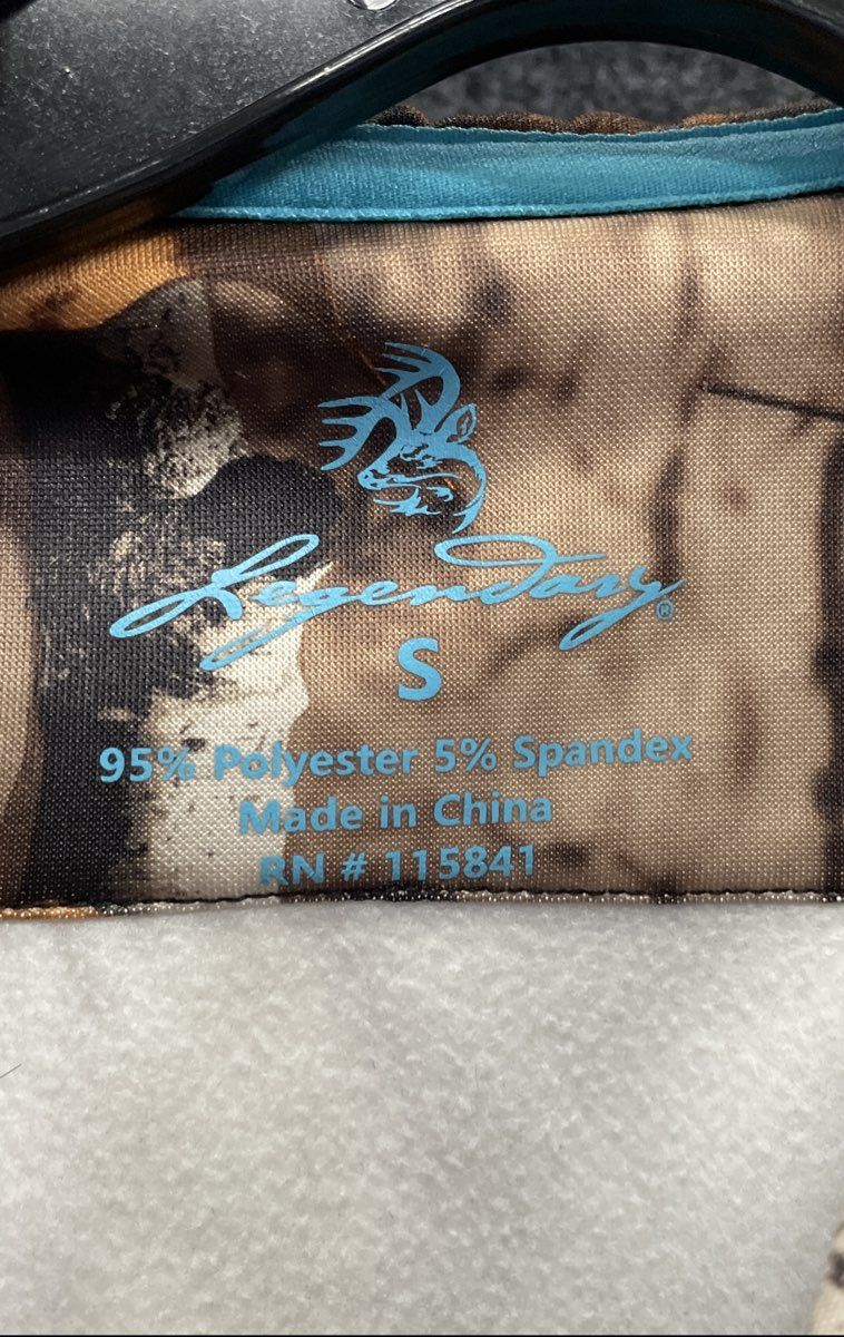 Legendary Whitetails Women's Camo 1/4 Zip Pullover Hoodie Size Small